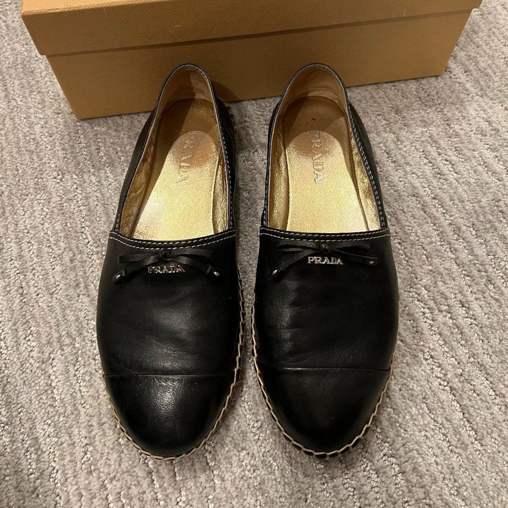 Prada bow espadrilles